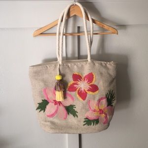 Floral Summer Tote Bag